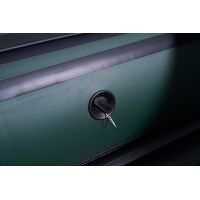 Лодка моторная килевая Kitt Boats 370 НДНД зелено-черный